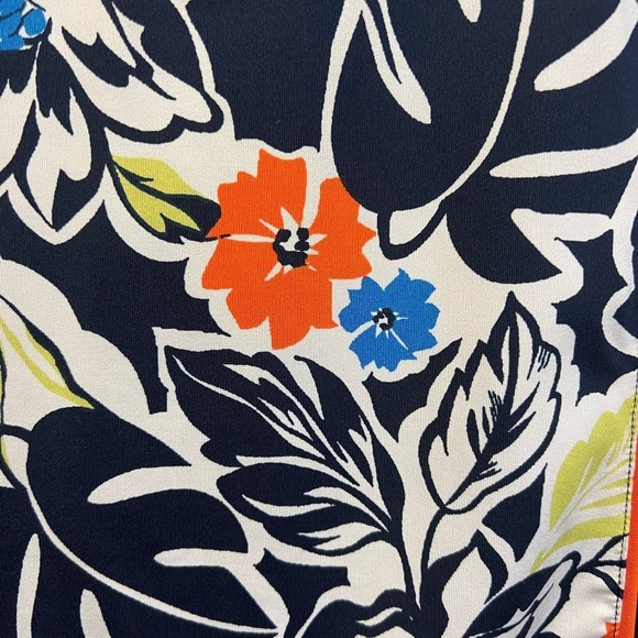 Ruby Rd. Floral Pattern Short Sleeve Polo Short Size Women’s Large Multicolor - Picture 3 of 8